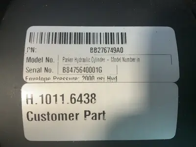Used PARKER H. 1011.6438 Hydraulic Cylinders Ohio US | HGR 24 #1357386