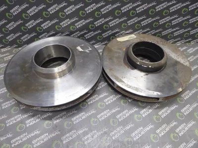 Lot of 2 Unbranded Impellers 1st Stage and 2nd through 8th Stage 5 Vanes Used