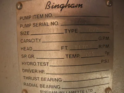 NEW SULZER BINGHAM 12X12X17 CVA