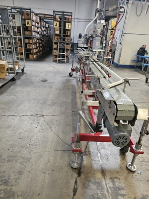 USED 1900 ACCUTEK/CHADAM 2 HEAD GRAVITY FILLER