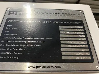 Used 2015 PTI G6500 Extruders North Carolina US | DH Griffin Used Equipment #1383685