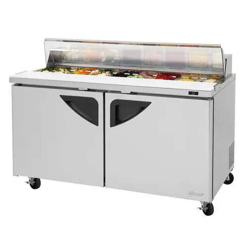 Turbo Air TST-60SD-N-CL 60 1/4" Super Deluxe Sandwich/Salad Prep Table w/ Refrigerated Base, 115v