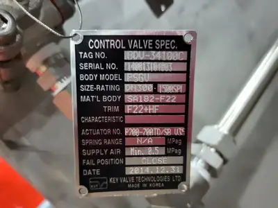 NEW 2014 HP VALVES/KEY VALVE TECHNOLOGIES P200-700TD/SB V35