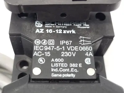 Used Schmersal AZ 16-12zvrk-M20 Relays & Switches Michigan US | Maverick Industrial Sales #1396531