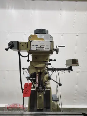 Wells Index Vertical Knee Mill, Model 1050, 10" x 50" Table, 3 HP