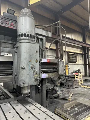 44" x 144" GRAY DOUBLE SIDED PLANER MILL. STOCK #0134825