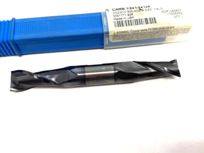 USED SECO, NIAGARA CUTTER CENTER CUTTING DOUBLE END SHORT LENGTH SQUARE END END MILL, 1/2 I