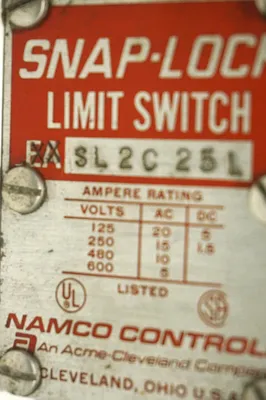 USED NAMCO EA-SL2C-25L LIMIT SWITCH EASL2C25L