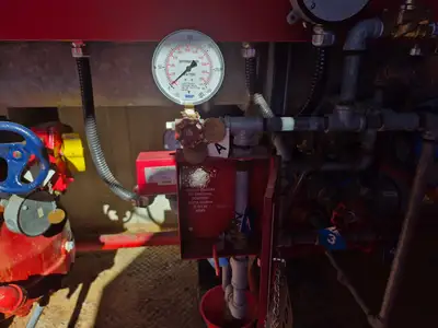 Containerized Foam Fire Suppression System w/ Deluge Valve, Potter Controls & Piping Manifold
