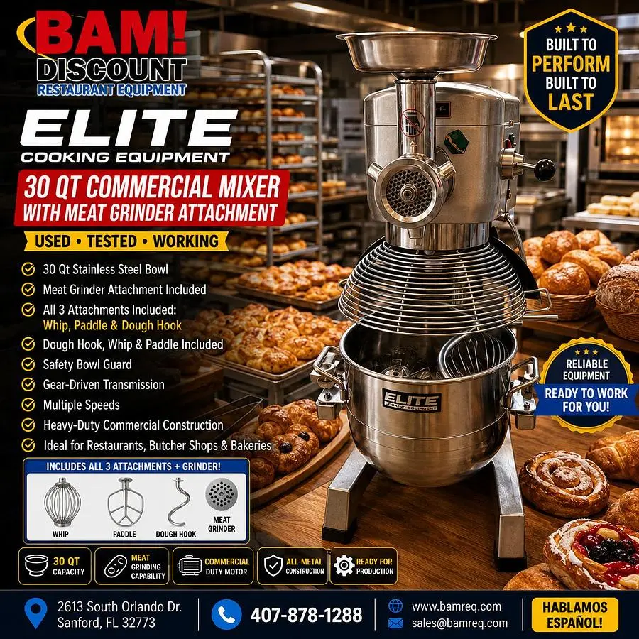 Used ELITE B30J Planetary Mixers Florida US | BAM Discount Restaurant Equipment #1263806