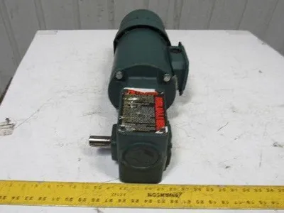 Reliance P56H3439U 5:1 Ratio 1Hp 3Ph 208-230/460-480V 60Hz Gear Motor W/Brake