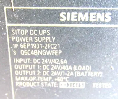 NEW SIEMENS 6EP1931-2FC21 POWER SUPPLY 6EP19312FC21