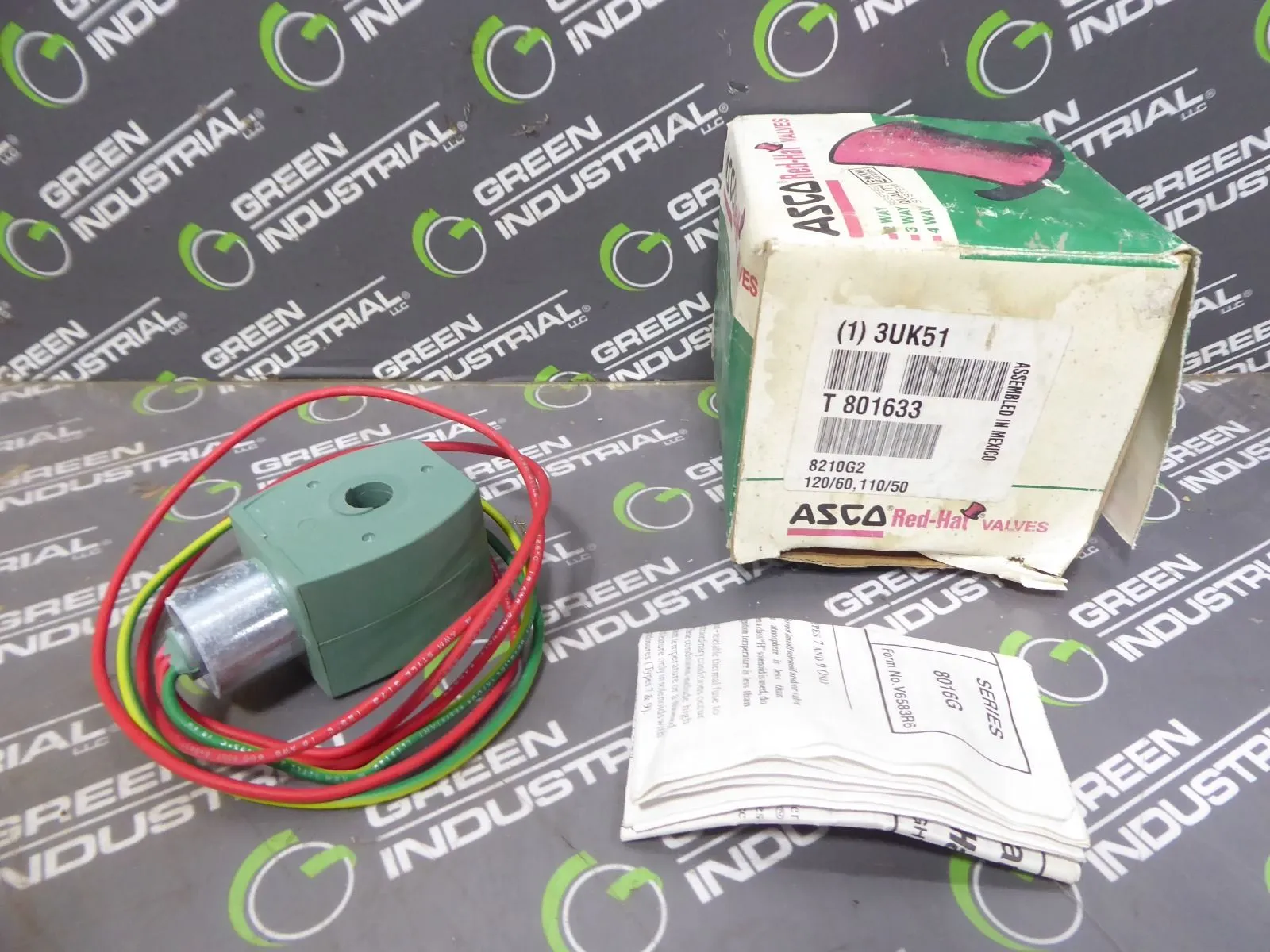 ASCO 3UK51 MP-C-080 Solenoid Valve Coil 110/120V 238210-032D New NIB