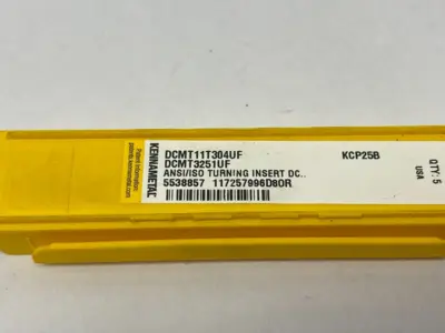 NEW KENNAMETAL SCREW-ON ANSI/ISO TURNING INSERT DCMT3251UF KCP25B