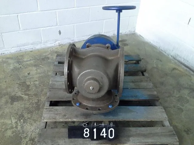 10"-150, 3 way Dezurik Plug Valve, Rebuilt Condition