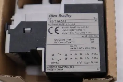 ALLEN BRADLEY 193-T1AB16 OVERLOAD RELAY SER. A STOCK H874A