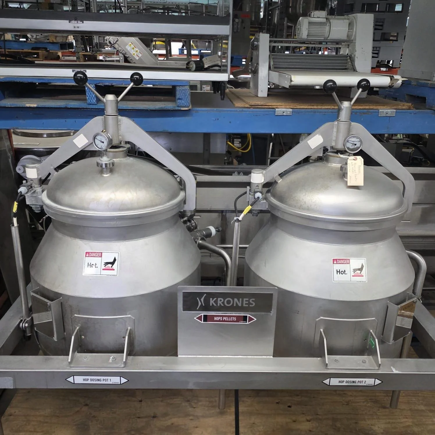 Krones Double Pressurized Tank 231 Lit each # 7618