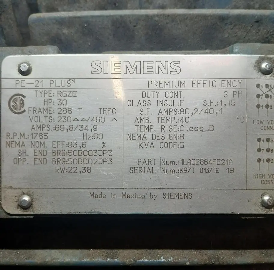 USED SIEMENS RGZE (PE‑21 PLUS™)