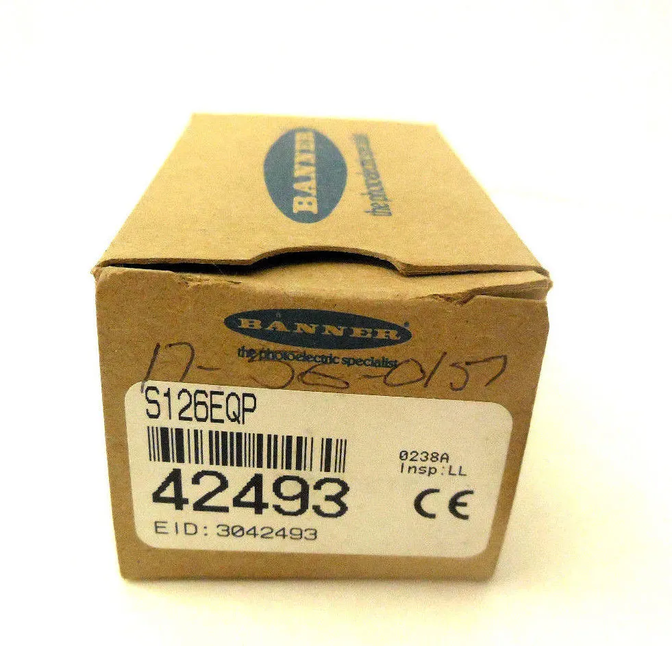 NEW BANNER ENGINEERING 42493 SENSOR S126EQP