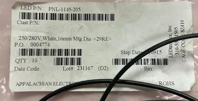 New | in-Stock LEDTRONICS PNL-1145-205 Indicators Ohio US | Surplus Asset Holdings #1241195