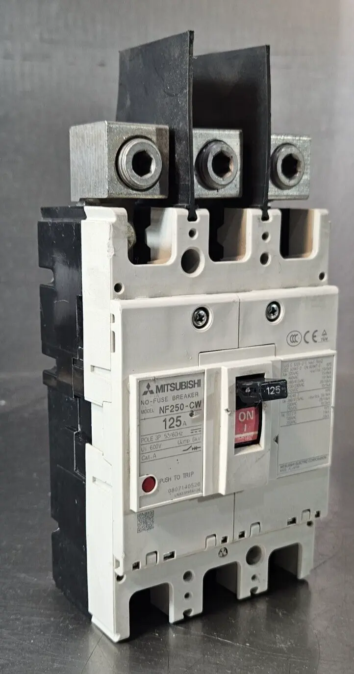 Mitsubishi NF250-CW Breaker 125A 3P 600V (BIN641)