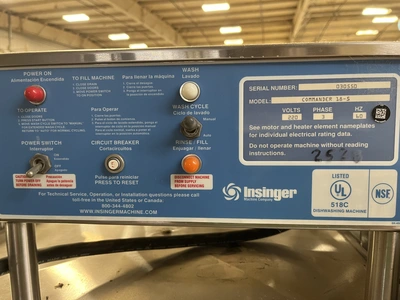 Insinger Commander 18-5 Commercial Dishwasher