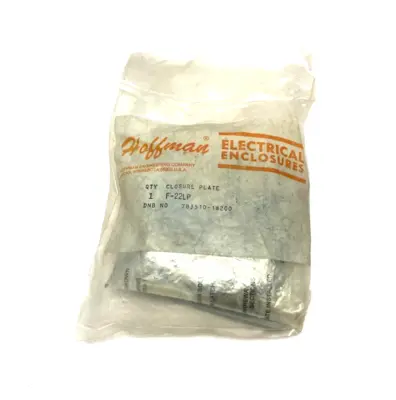 USED HOFFMAN NVENT LAY-IN CLOSURE PLATE, 2.50 X 2.50", GRAY STEEL
