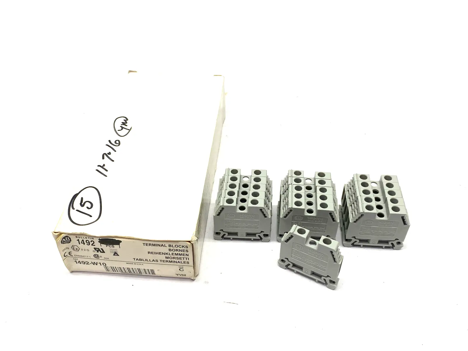 New | in-Stock Allen-Bradley Ser. C Space-Saver Terminal Block, Feed-Through Terminal Blocks Michigan US | Maverick Industrial Sales #1398694