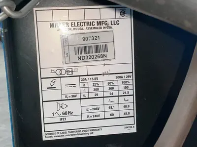 Used MILLER MILLERMATIC 252 Mig Welders Ohio US | HGR 24 #1521303