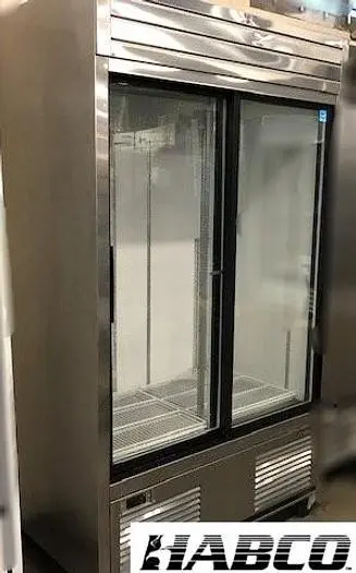 Habco 2 glass sliding door display refrigerator