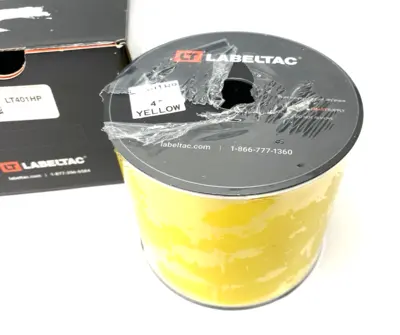 USED HP PRO MODEL HIGH PERFORMANCE 10 YEAR VINYL LABEL, YELLOW