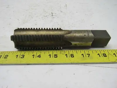 Vermont 1-3/8-6 2pc 4 Flute Tap Set Taper Plug Bottom HHS Bright