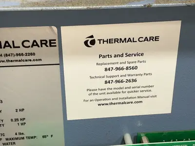 Used THERMAL CARE EQ2A02 Chillers Ohio US | HGR 24 #1453644