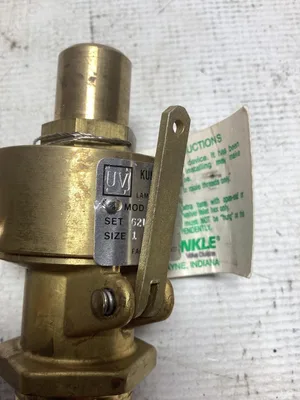 Kunkle 1″ Brass Safety Valve; 0001E01-KC  -NIB