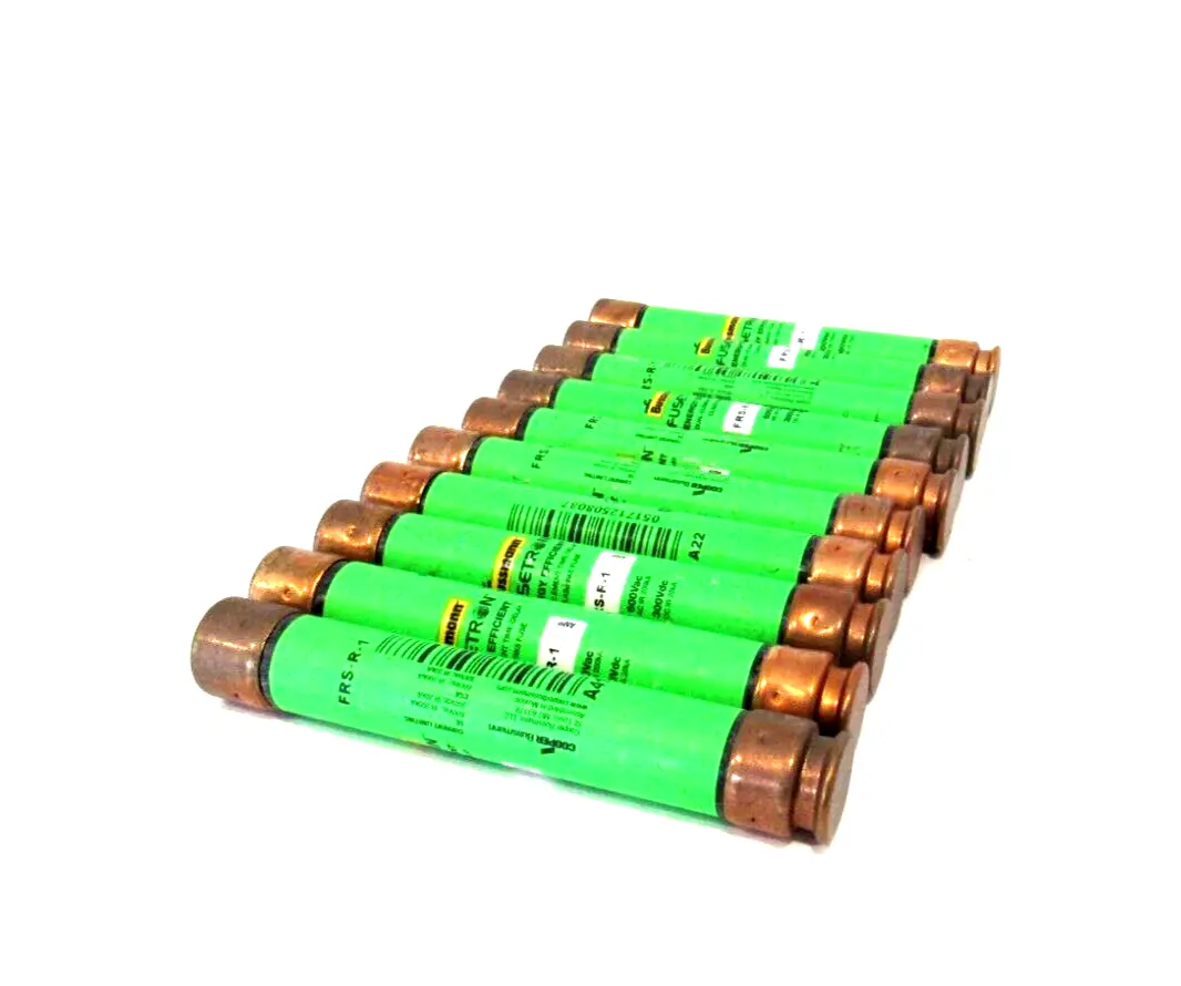 LOT OF 10 NEW BUSSMANN FUSETRON FRS-R-1 FUSES FRSR1