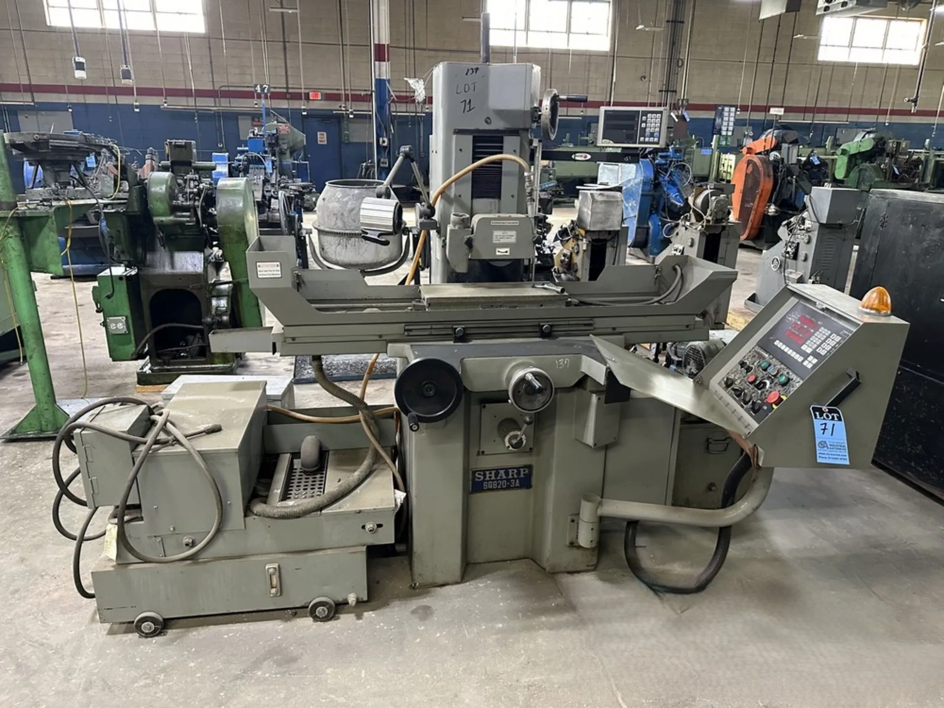 Used SHARP SG-820-3A Reciprocating Surface Grinders Connecticut US | Global Machine Brokers, LLC #281390