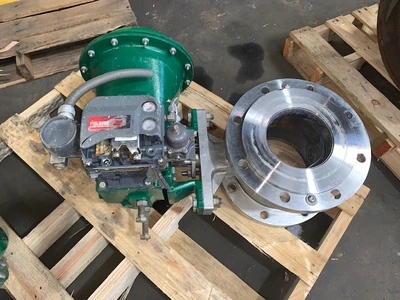Fisher 8" V150 Stainless Steel V-Ball Control Valve