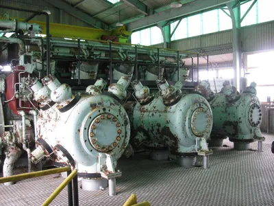 Used Cooper Bessemer GMVH10 Qty 2 Lubricated Reciprocating Air Compressors Oklahoma US | Borderless Services #1378271