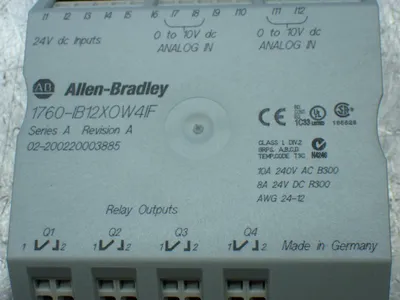 USED ALLENBRADLEY 1760IB12XOW4IOF