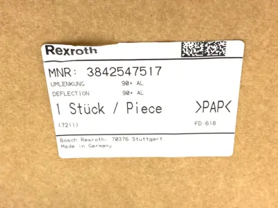NEW BOSCH REXROTH AL RETURN UNIT CLOSED HEAD DRIVE VFPLUS 90