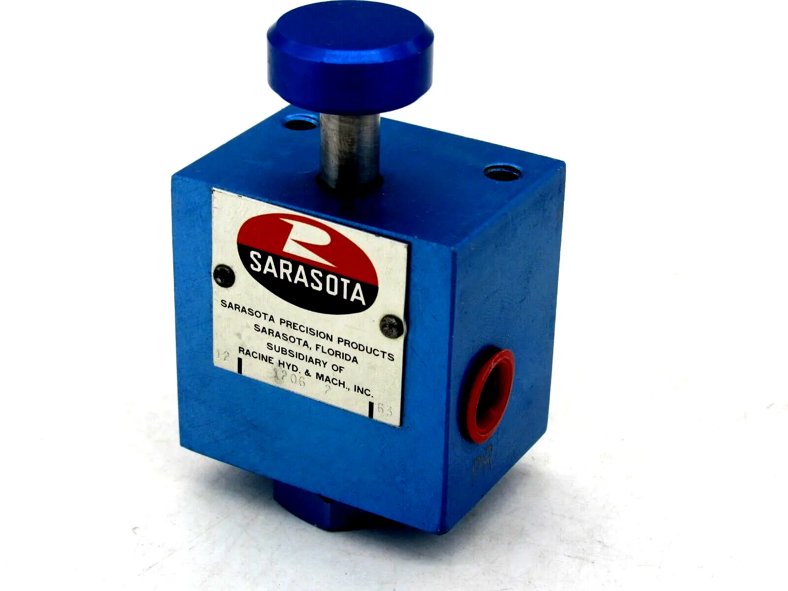 NEW RACINE SARASOTA 1206-2 BLOCK GAUGE ISOLATOR 12062