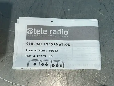 Used TELE RADIO T60TX03STLUS Automation Control (HMI) Ohio US | HGR 24 #1515826
