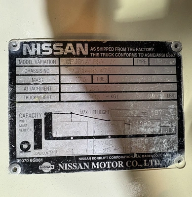 USED NISSAN CPJ01A18PV