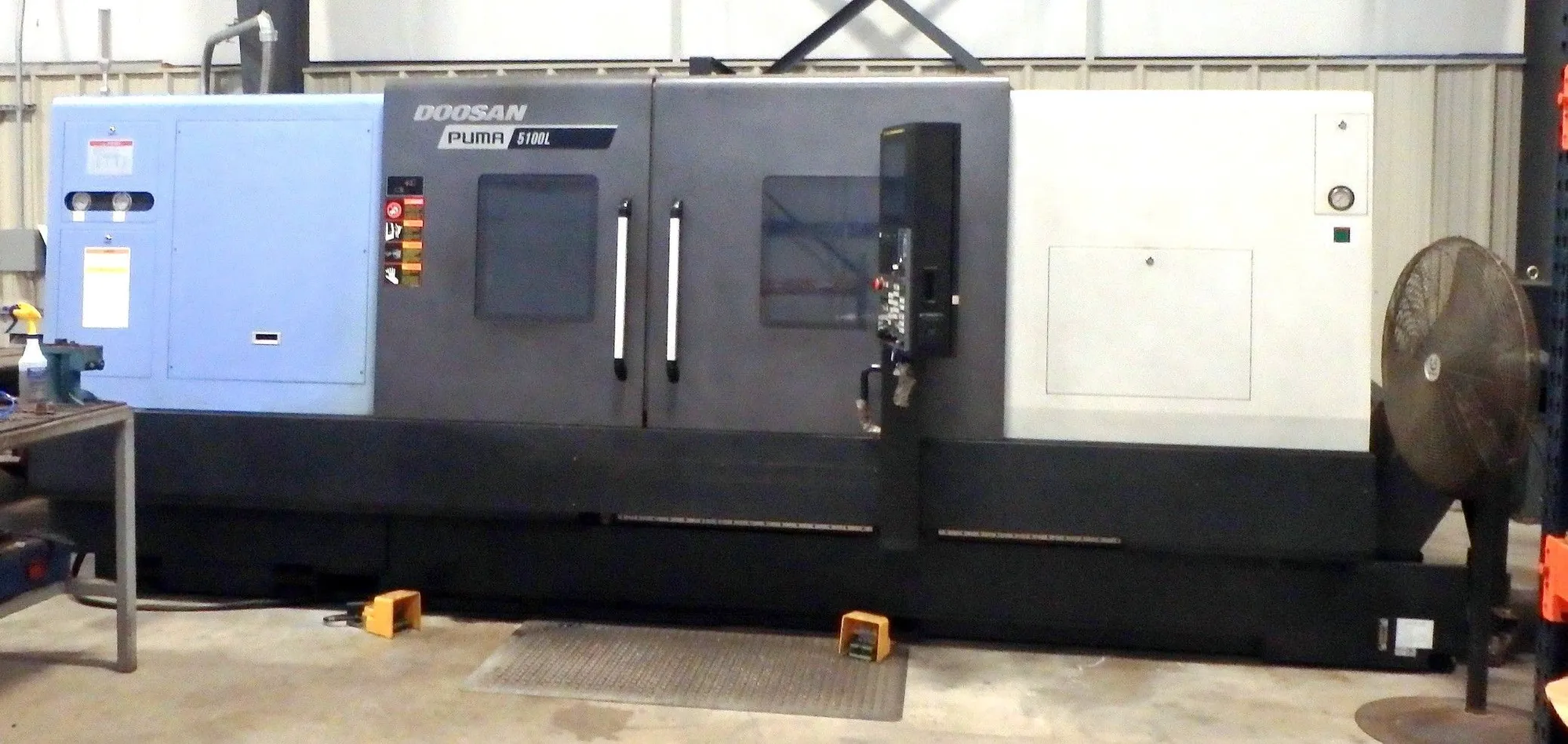 DN SOLUTIONS PUMA 5100LB CNC UNIVERSAL TURNING CENTER WITH STEADY REST