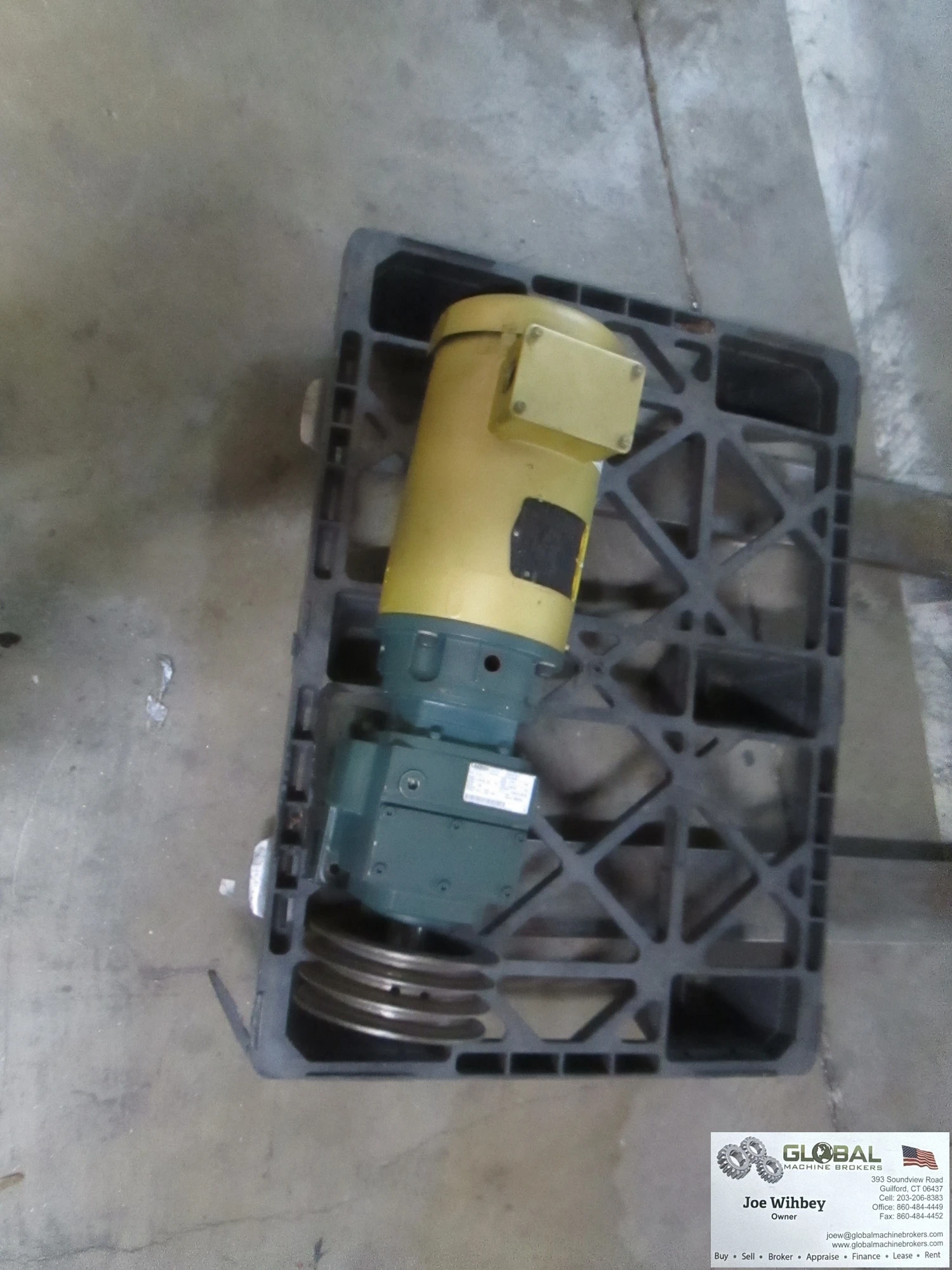 Baldor VEM3558T Super E Motor 2Hp With 6:16:1 Gear Motor Attachment
