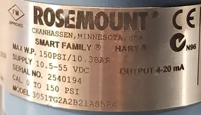 USED Rosemount Rosemount 3051TG2A2B21AS5B4