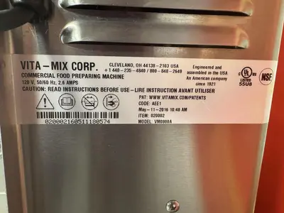 Used VITA MIX _UNKNOWN_ Ice Cream Equipment Florida US | BAM Discount Restaurant Equipment #1313135