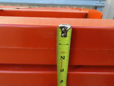 Interlake Teardrop Pallet Rack Racking Step Beam Crossmember 102"x4 1/2" 5650 LB