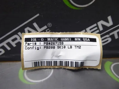 Tol-O-Matic PB#267159 Dual Rod Pneumatic Guided Cylinder PB208 SK10 LB TM2 New