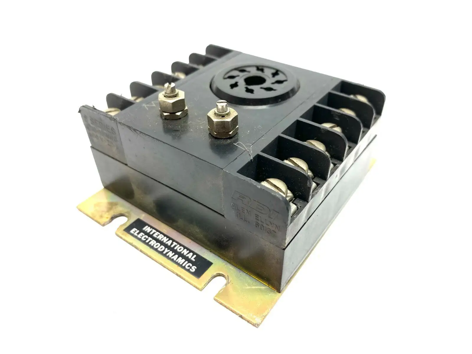 USED INTERNATIONAL ELECTRODYNAMICS RELAY SOCKET